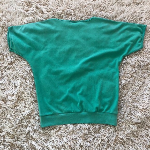 Vintage sea foam appliqué blouse - Picture 2 of 3